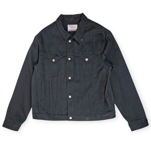 Midnight Studios Hollywood Denim Jacket Black Mens XXL Shane Gonzales